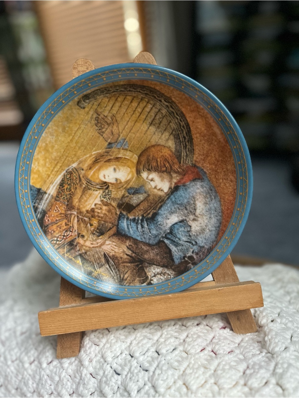 Vintage collector plate "Die Musik" (The Music) from the Sulamith's Love Song 8”